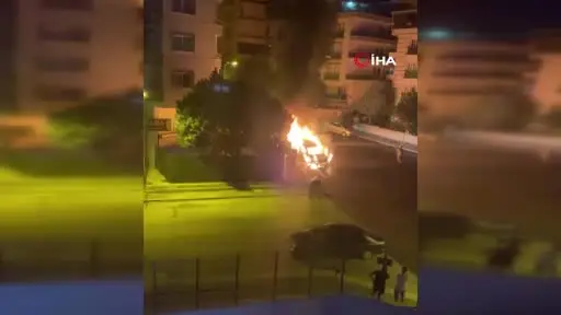 Başkent’te alev alan araç küle döndü