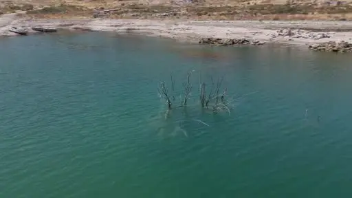 Yamula Barajı’nda sular çekildi, eski mahalle ortaya çıktı