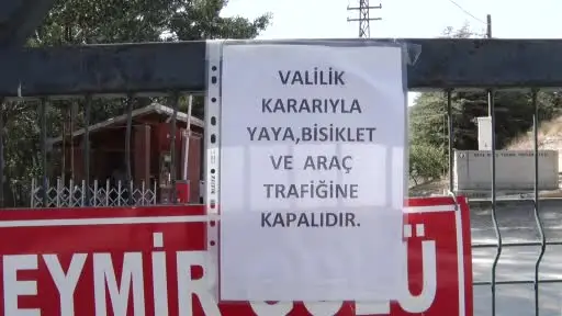 Eymir Gölü, yangın sonrası ikinci bir duyuruya kadar kapatıldı