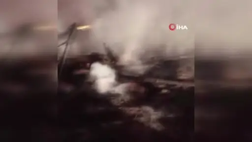 Alevlere teslim olan baraka kullanılamaz hale geldi