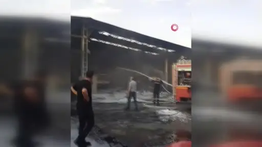 Kırşehir’de Petlas fabrikasında yangın