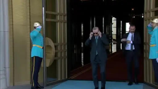 Cumhurbaşkanı Erdoğan, Gabon Cumhurbaşkanı Nguema’yı törenle karşıladı