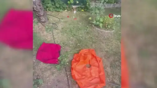 Kayseri’de eğitim amacıyla atılan roket evin çatısına düştü