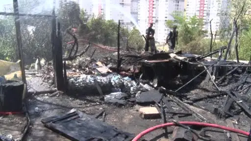 Ankara’da çıkan yangında 33 kanatlı hayvan telef oldu