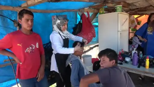 Mevsimlik tarım işçisi çocuklar sinema ve oyun etkinliği ile keyifli zaman geçirdi