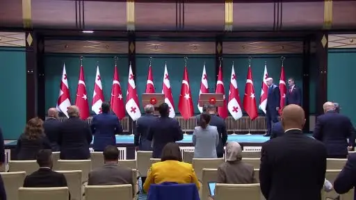 Cumhurbaşkanı Erdoğan: "Gürcistan ile yeni ticaret hedefimiz 5 milyar dolara emin adımlarla ilerliyoruz"