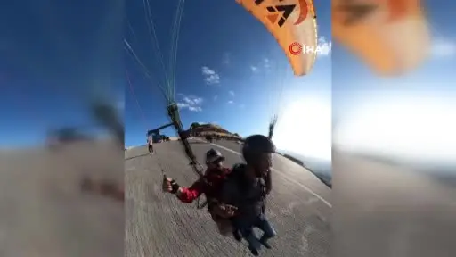 Havada korku dolu anlar, ip düğümlendi, pilotun sakinliği faciayı önledi