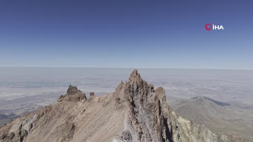 Erciyes’in 3 bin 917 rakımında muhteşem görüntüler
