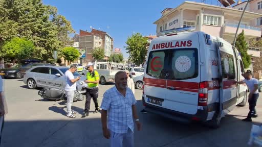 Karaman’da otomobille motosiklet çarpıştı: 1 yaralı