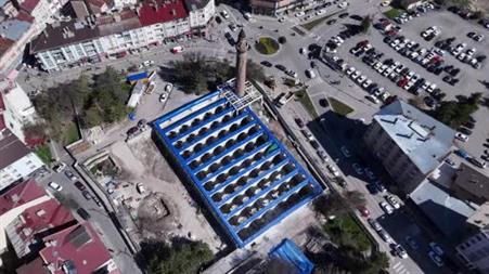 Sivas’ın 8 asırlık eğri minaresi restorasyona alındı