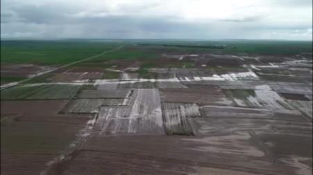 Kırşehir’de selin vurduğu tarım arazileri dron ile görüntülendi