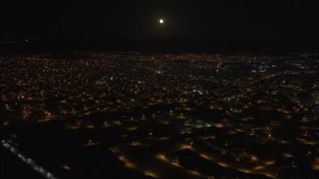 Kırıkkale semalarında dolunay güzelliği