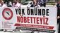 Üniversite idari personelinden YÖK önünde tayin-nakil çağrısı