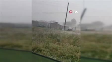 Yozgat’ta sağanak ve dolu etkili oldu