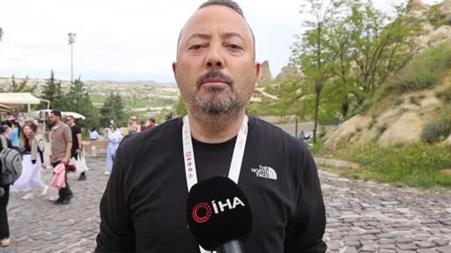 Kapadokya’nın rengi değişti: Yağmurlar peri bacalarını yeşile bürüdü