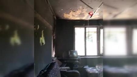 Alevlerin geride bıraktığı acı tablo: Evi yanan acılı baba uzatılacak yardım elini bekliyor