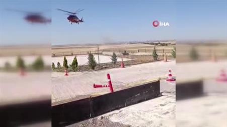 Yenidoğan bebeğe ambulans helikopter