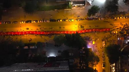 Kırıkkale 15 Temmuz’da tek yürek oldu: Binlerce vatandaş demokrasi yürüyüşünde buluştu