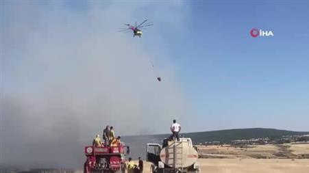 Seyitgazi’de 3 köye yayılan yangına havadan ve karadan müdahale sürüyor