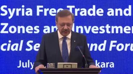 TOBB Başkanı Hisarcıklıoğlu: "Türkiye her zaman Suriye’nin en önemli ticaret ortaklarından birisi olmuştur"
