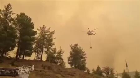 Tarım ve Orman Bakanlığı: Muğla’daki orman yangınına 5 uçak ve 18 helikopterle müdahale sürüyor