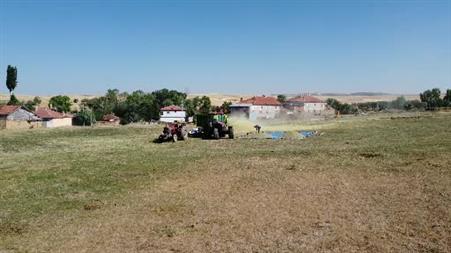 Yozgat’ta mercimek hasadının ardından patoz mesaisi başladı