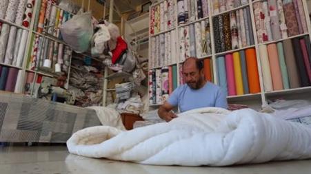 Kırşehir’de gurbetçi yoğunluğu yorgancı esnafının işlerini artırdı