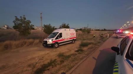 Karaman’da motosiklet şarampole devrildi: 1 yaralı