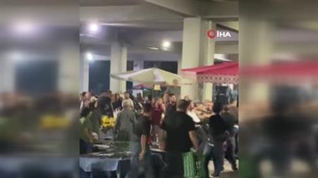 Mamak’ta pazarcılar arasındaki kavga kamerada