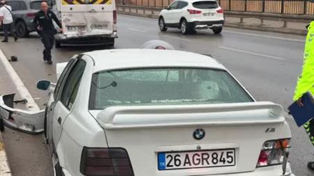 Eskişehir’de 7 araçlı zincirleme kaza: 1 yaralı