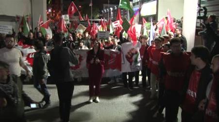 Ankara’da Filistin’e destek yürüyüşü düzenlendi