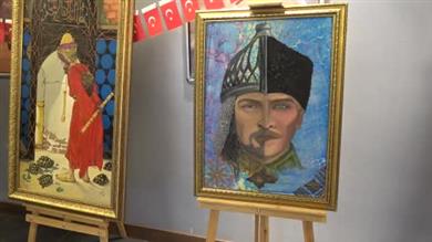 Cumhuriyet Bayramı sergisinde Türk kültürünü yansıtan eserler dikkat çekti