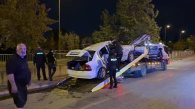 Kayseri’de otomobil kanala uçtu: 2 yaralı