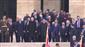 Bahçeli ve Dervişoğlu, Anıtkabir merdivenlerinden kol kola indi