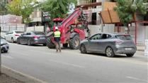 İnşaat çalışması trafiği kilitledi