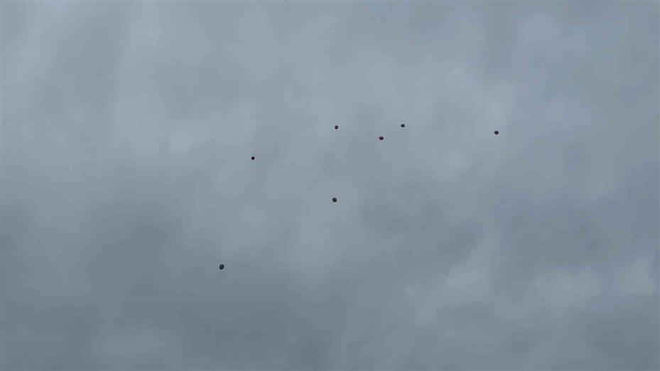 Kanseri yenen 8 yaşındaki Nuh için yüzlerce balon gökyüzüne bırakıldı
