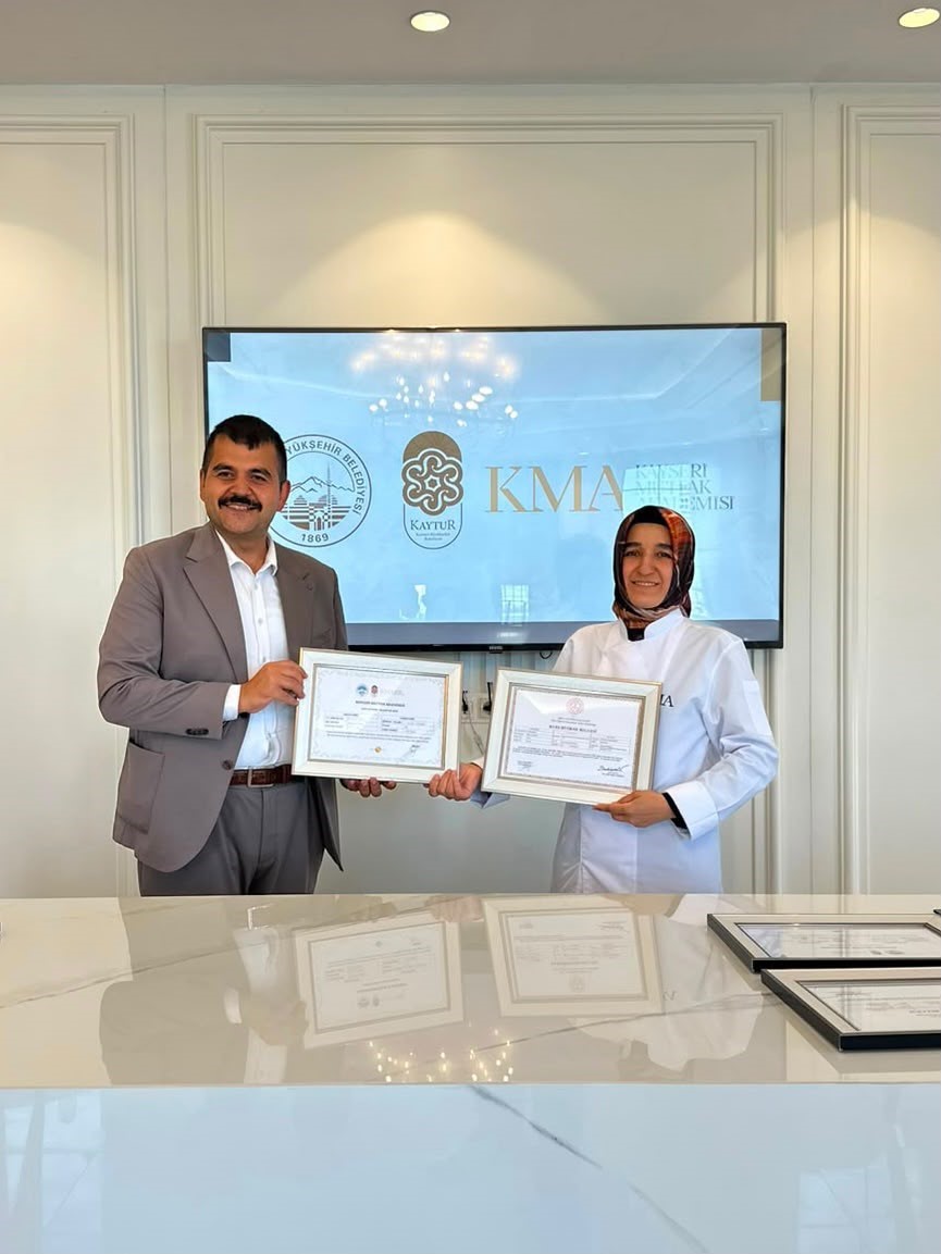 Büyükşehirin gastronomi vizyon projesi Kayseri Mutfak Akademisi ilk mezunlarını verdi