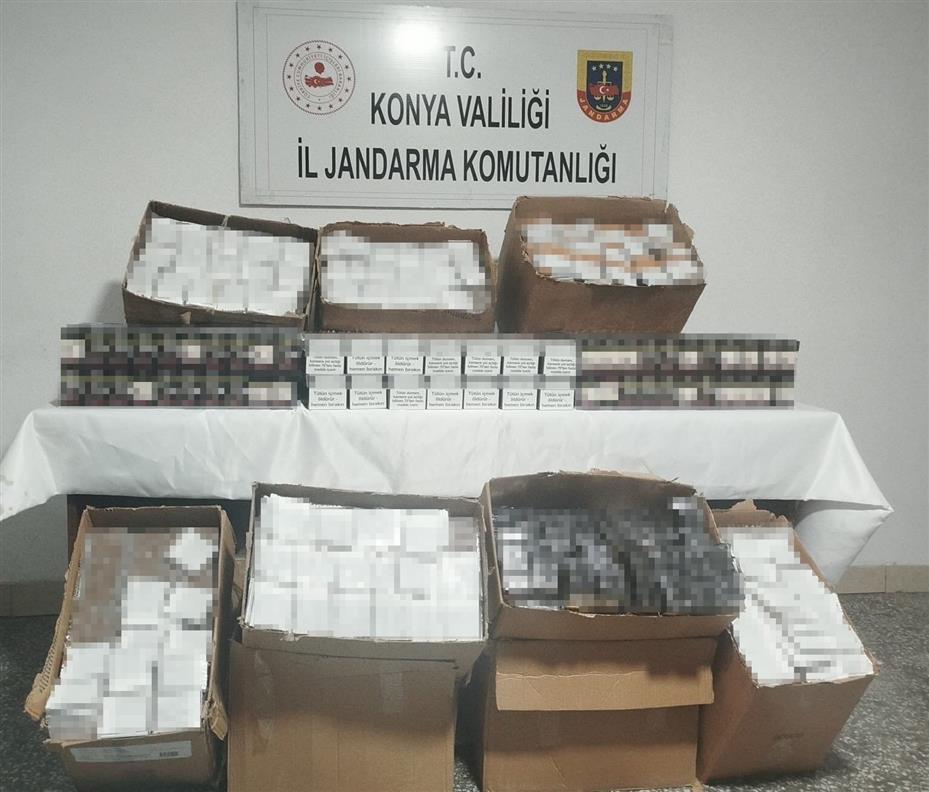 Konya’da 186 bin makaron ve 240 kaçak parfüm ele geçirildi