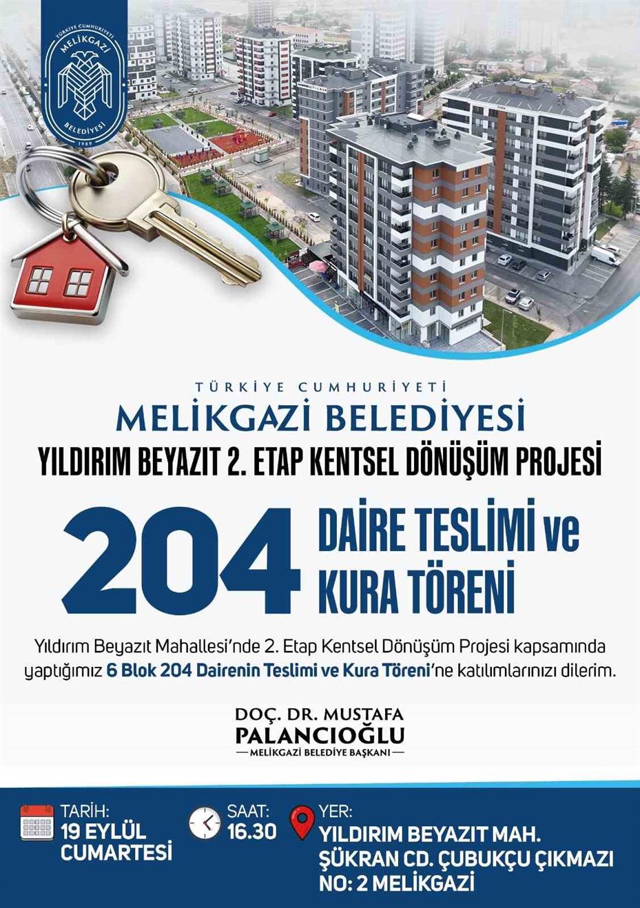 Yıldırım Beyazıt’ta 204 daire sahipleriyle buluşuyor