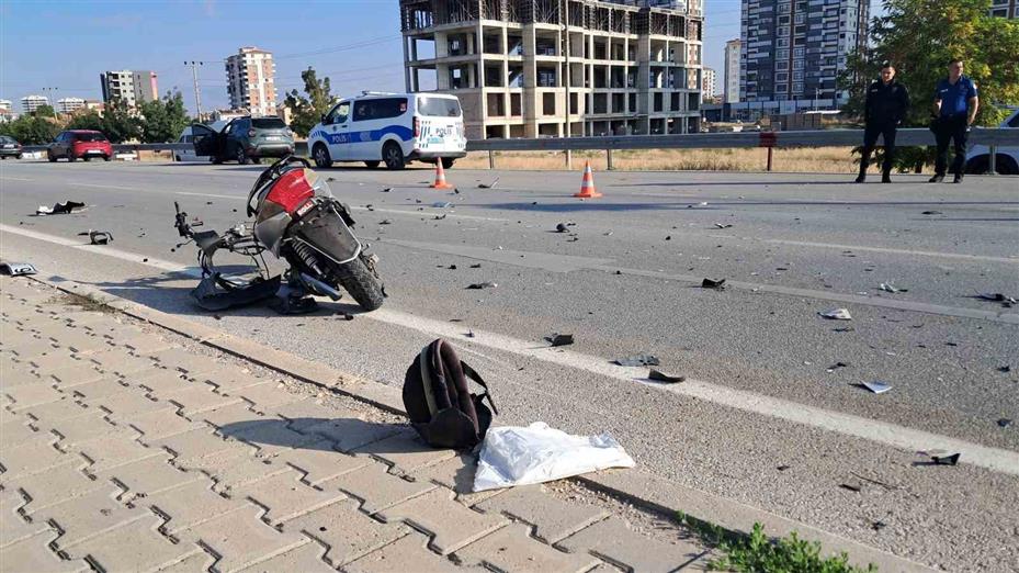Karaman’da cipin çarptığı elektrikli bisikletin 15 yaşındaki sürücüsü ağır yaralandı