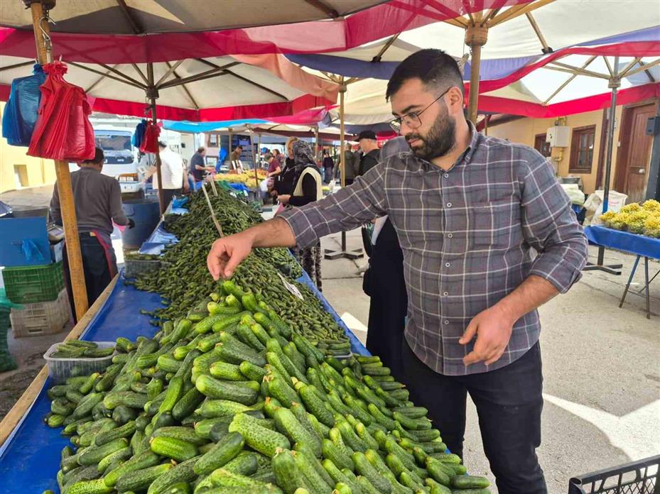 Pazarda turşu mesaisi başladı