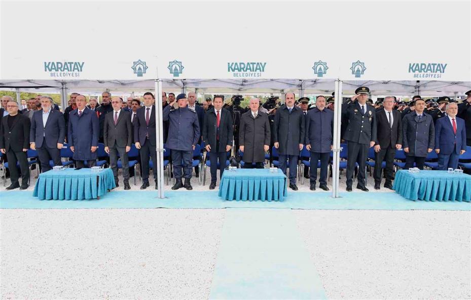 Karatay’da İlçe Emniyet Müdürlüğü ve İstiklal Polis Merkezi için toplu temel atma töreni gerçekleştirildi