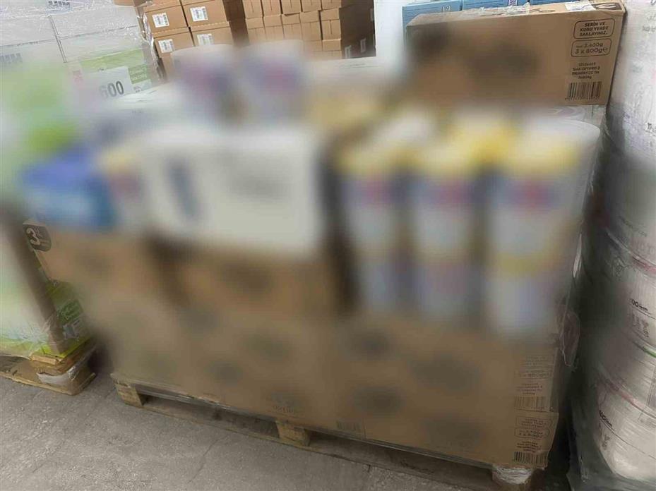 Ankara’da ruhsatsız işyerinde üretilen 49 bin bebek gıda ve bakım ürünü ele geçirildi