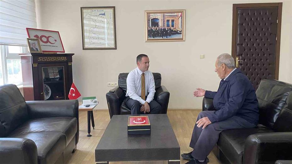 Şehit ailelerinden Kaymakam Sönmezel’e ziyaret