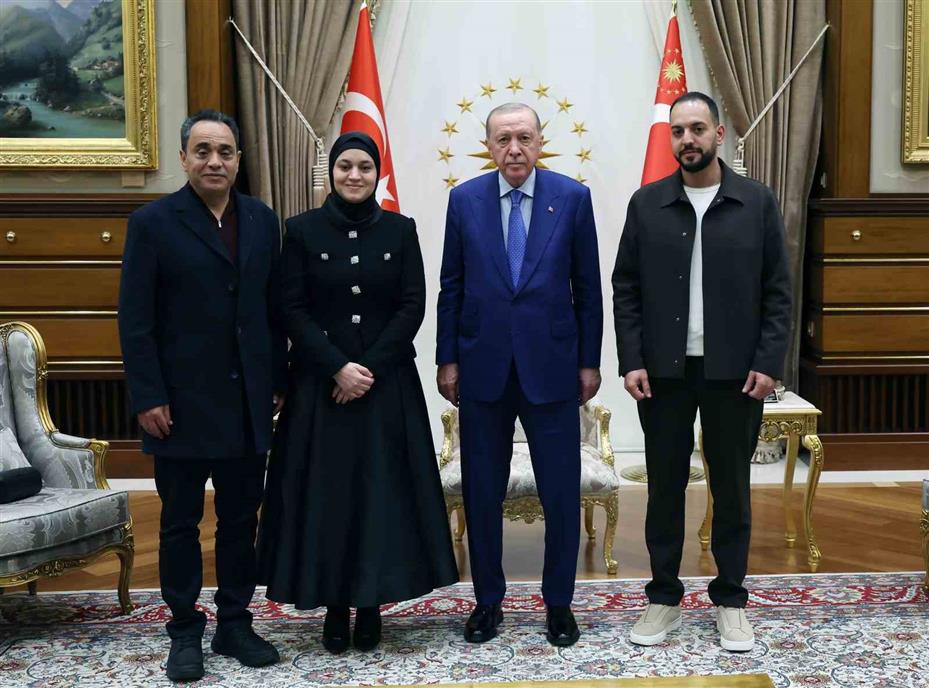 Cumhurbaşkanı Erdoğan, Filistinli Hind Rajab’ın ailesini kabul etti