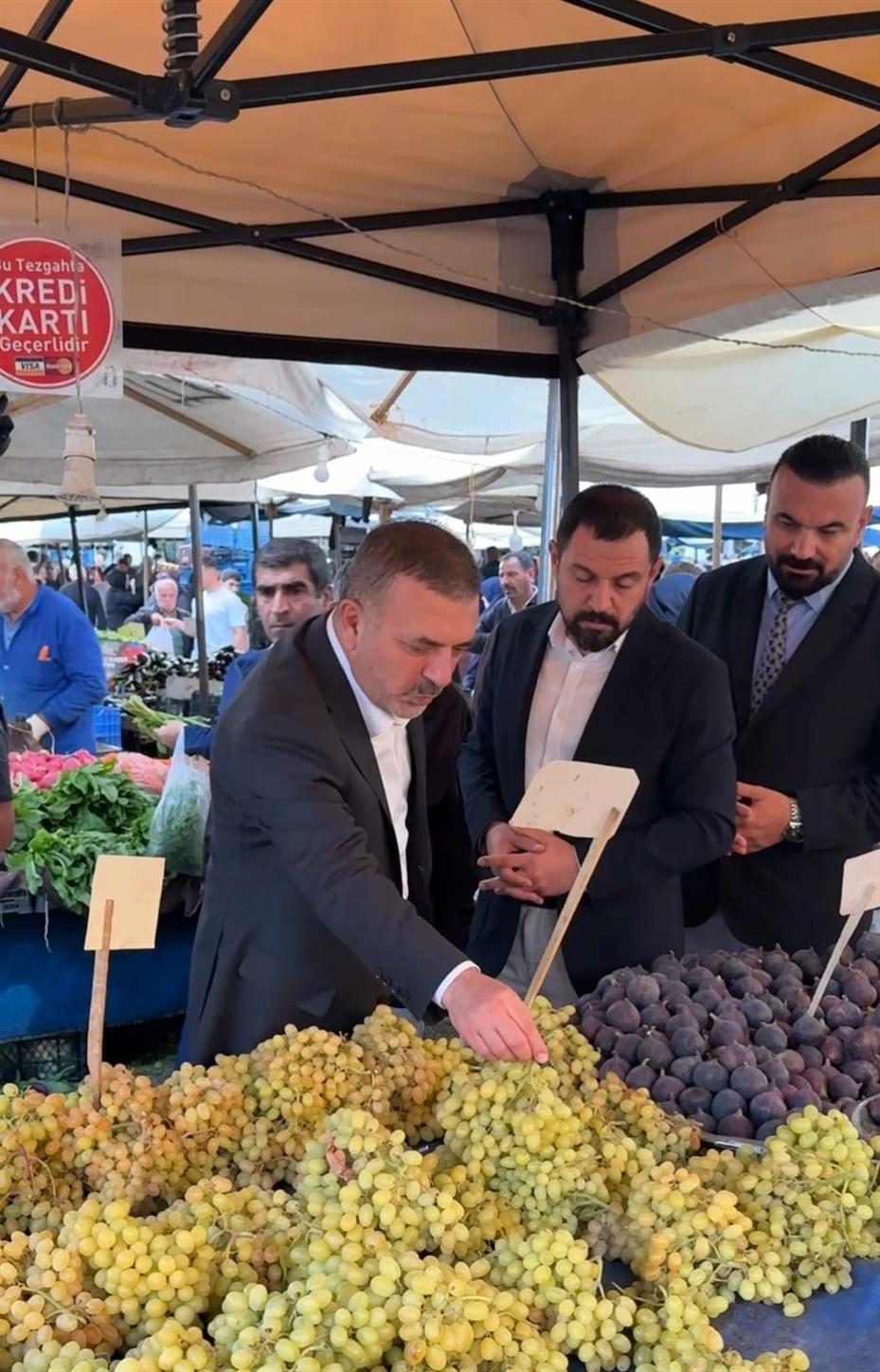 Sincan Belediye Başkanı Ercan semt pazarlarını ziyaret etti