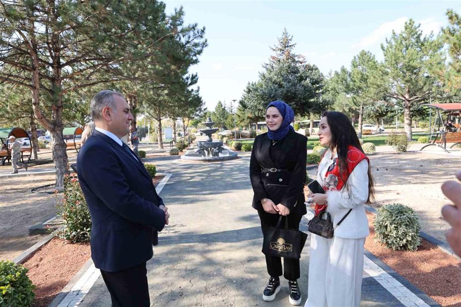 Rektör Prof. Dr. Altun, yapımı devam eden parkı inceledi