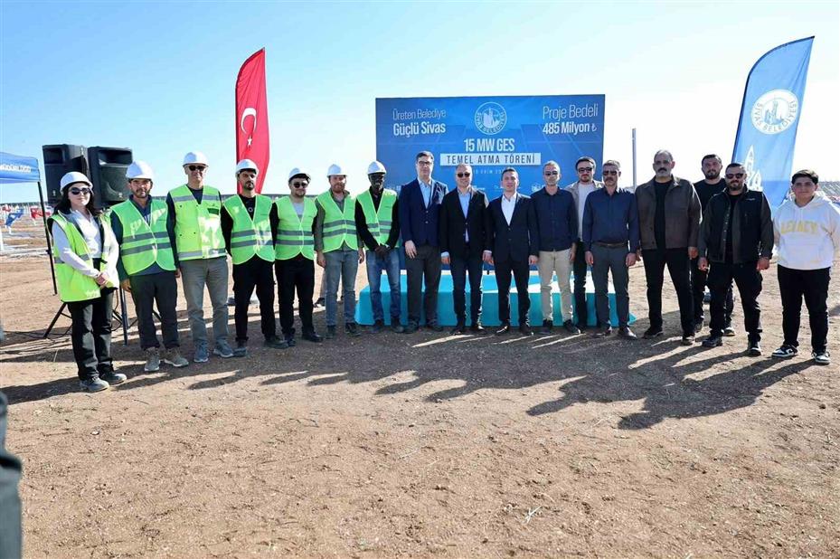 Sivas Belediyesi 15 MW’lık GES yatırımının temelini attı