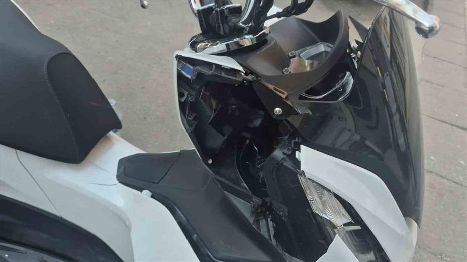 Eskişehir’de otomobile arkadan çarpan motosikletin sürücüsü yaralandı