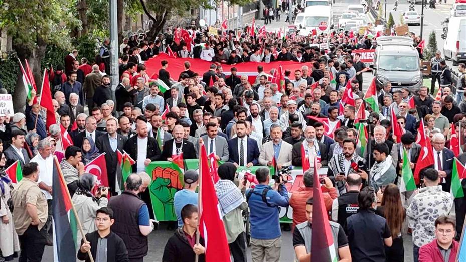 Nevşehir’de Gazze’ye destek yürüyüşü düzenlendi